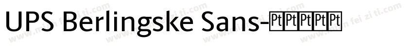 UPS Berlingske Sans字体转换